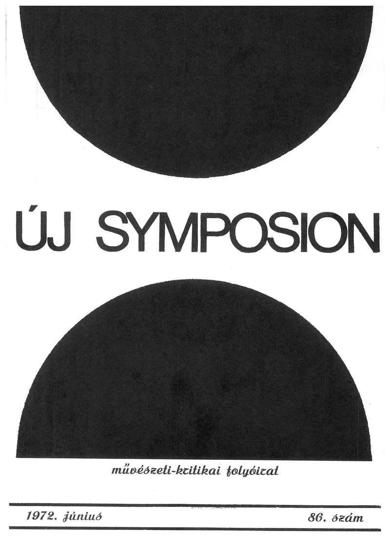 Új Symposion, 8. évf. 1972. június. 86. sz. 277–298. oldal