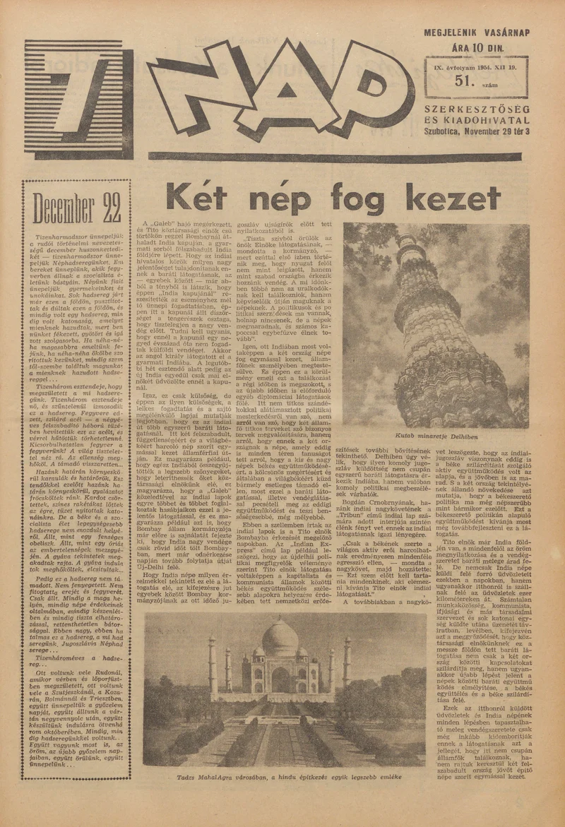 7 Nap, 9. évf. 1954. december 19. 51. sz. 1–12. oldal