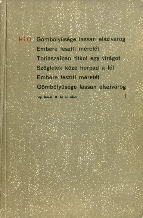 Híd, 29. évf. 1965. január. 1. sz. 1–160. oldal