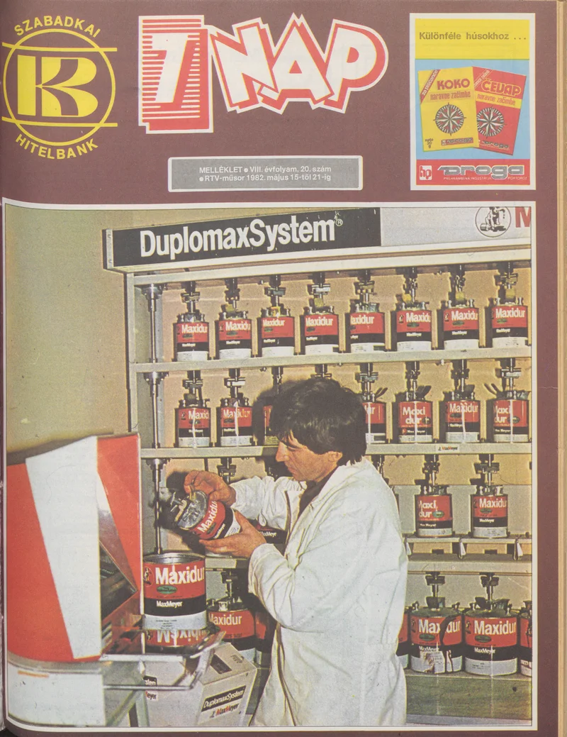 7 Nap melléklet, 8. évf. 1982. május 15. – 21. 20. sz.