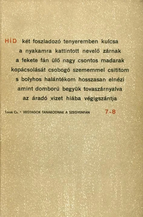 Híd, 29. évf. 1965. július – augusztus. 7–8. sz. 849–1014. oldal