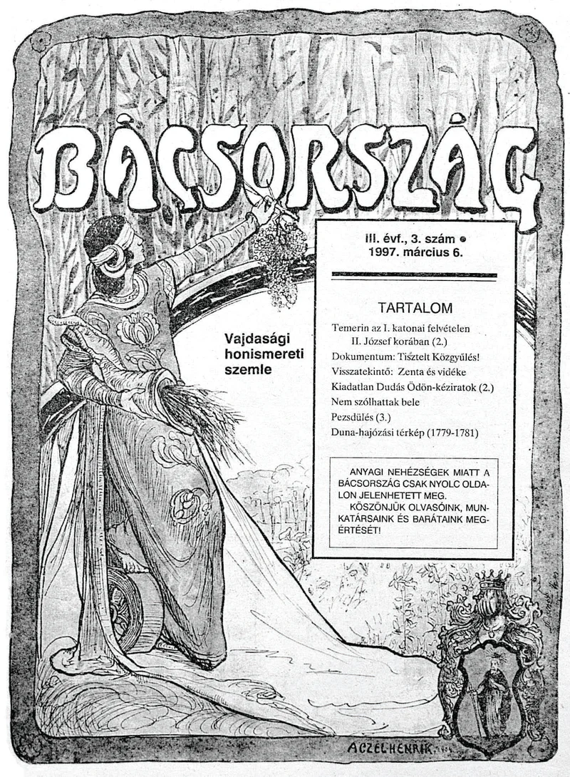 Bácsország, 3. évf. 1997. március 6. 3. sz.