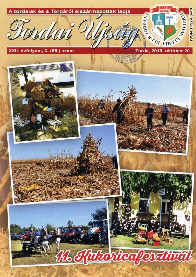 Tordai Újság, 22. évf. 2019. október 20. 3. sz. 1–20. oldal