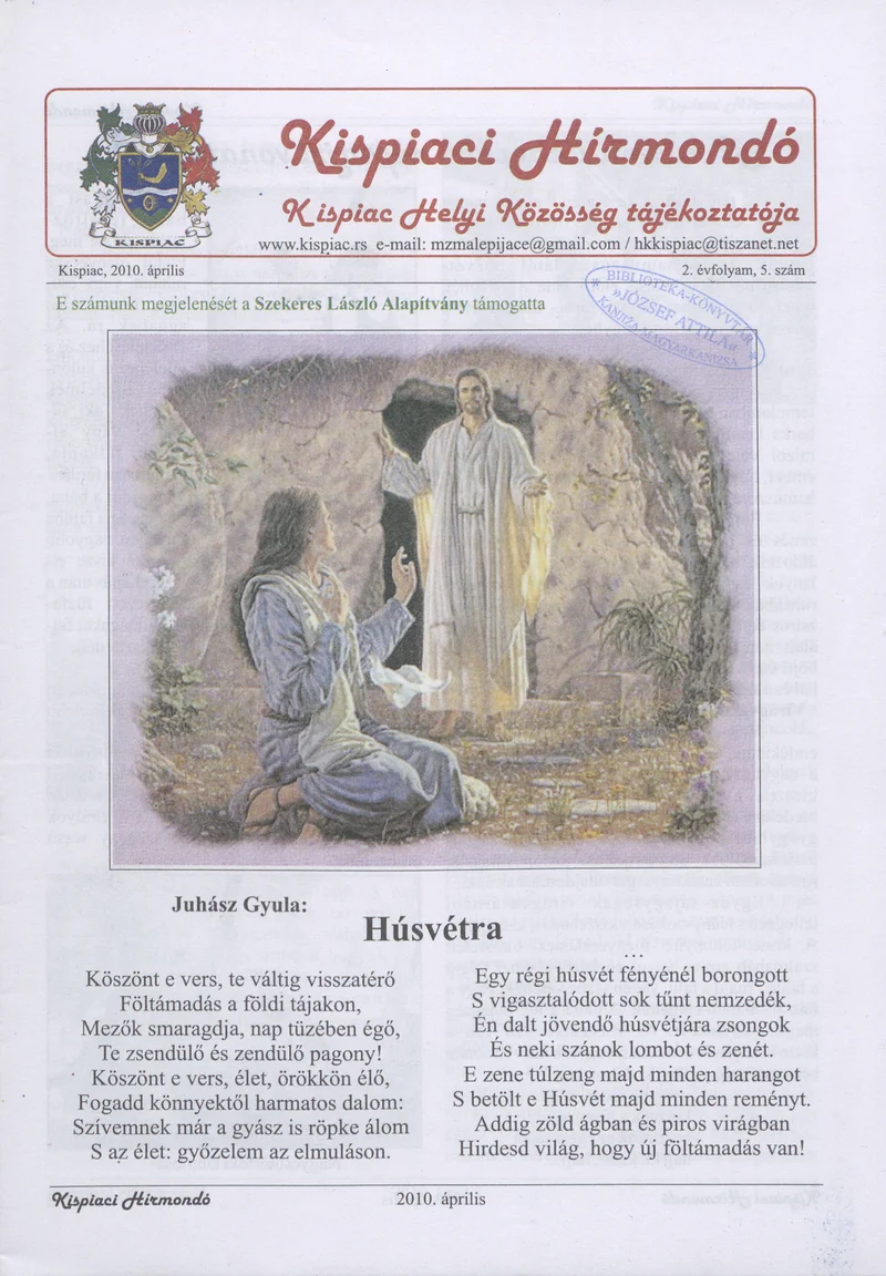 Kispiaci Hírmondó, 2. évf. 2010. április. 5. sz.