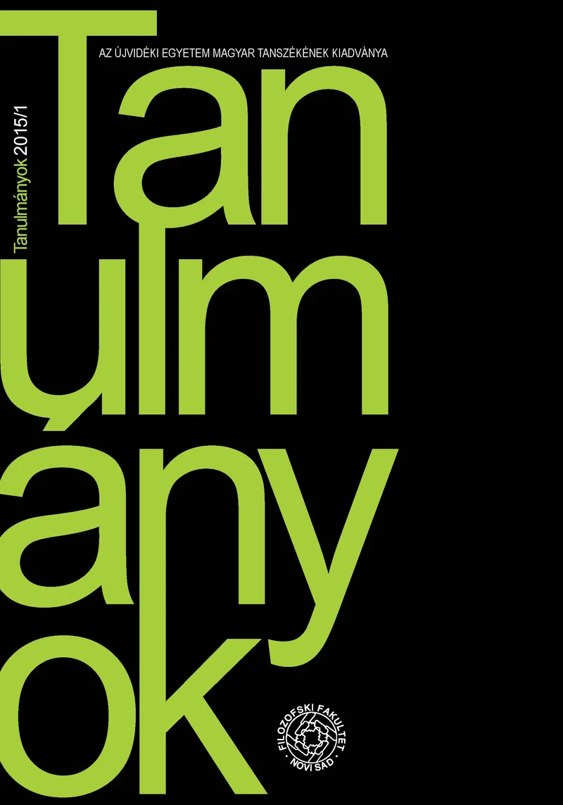 Tanulmányok, 45. évf. 2015. 1. sz. 1–190. oldal