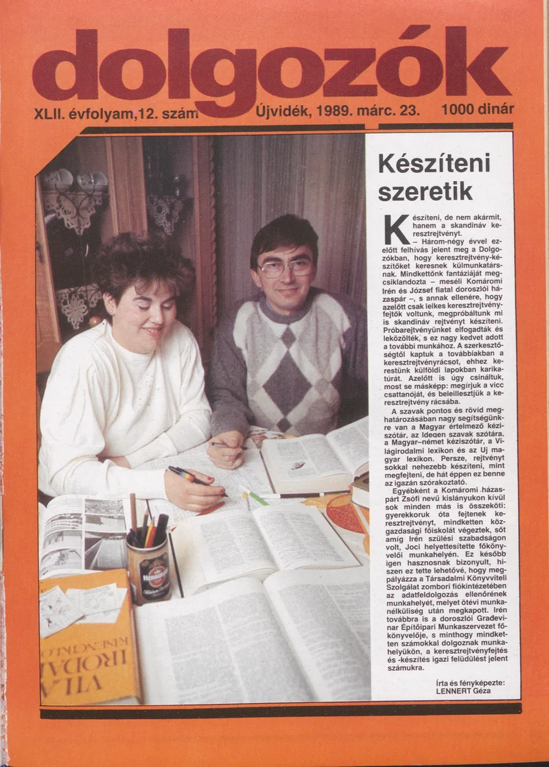 Dolgozók, 43. évf. 1989. március 23. 12. sz.