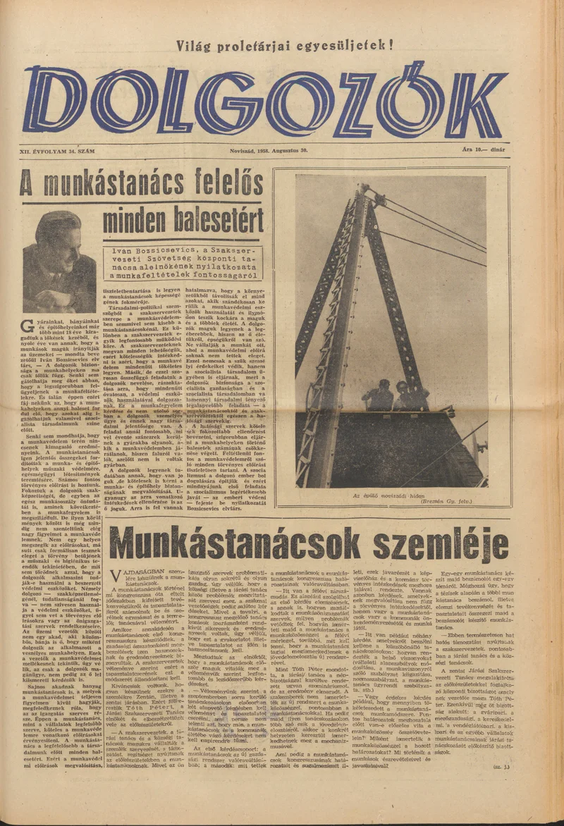 Dolgozók, 12. évf. 1958. augusztus 30. 34. sz.