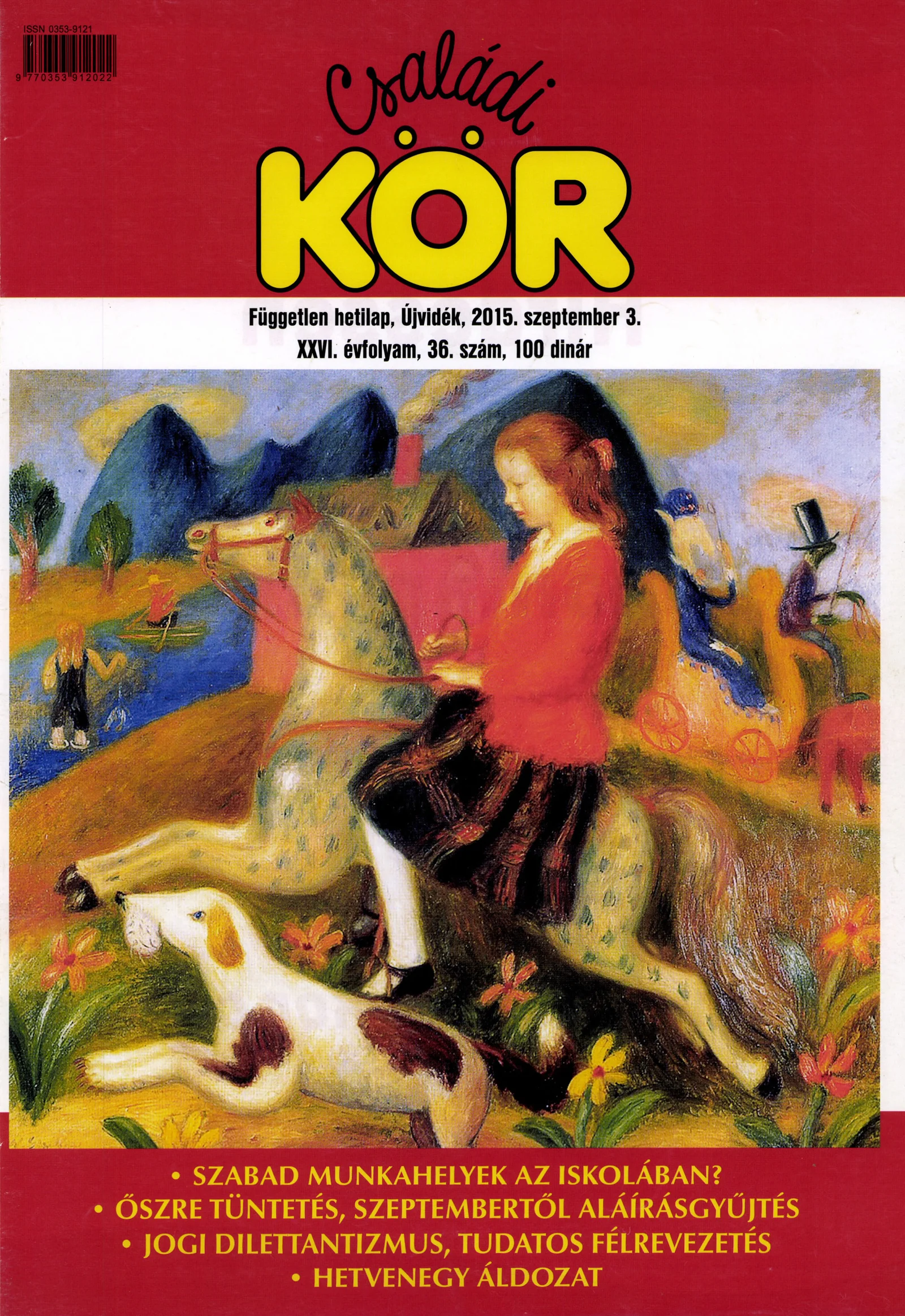 Családi Kör, 26. évf. 2015. szeptember 3. 36. sz.