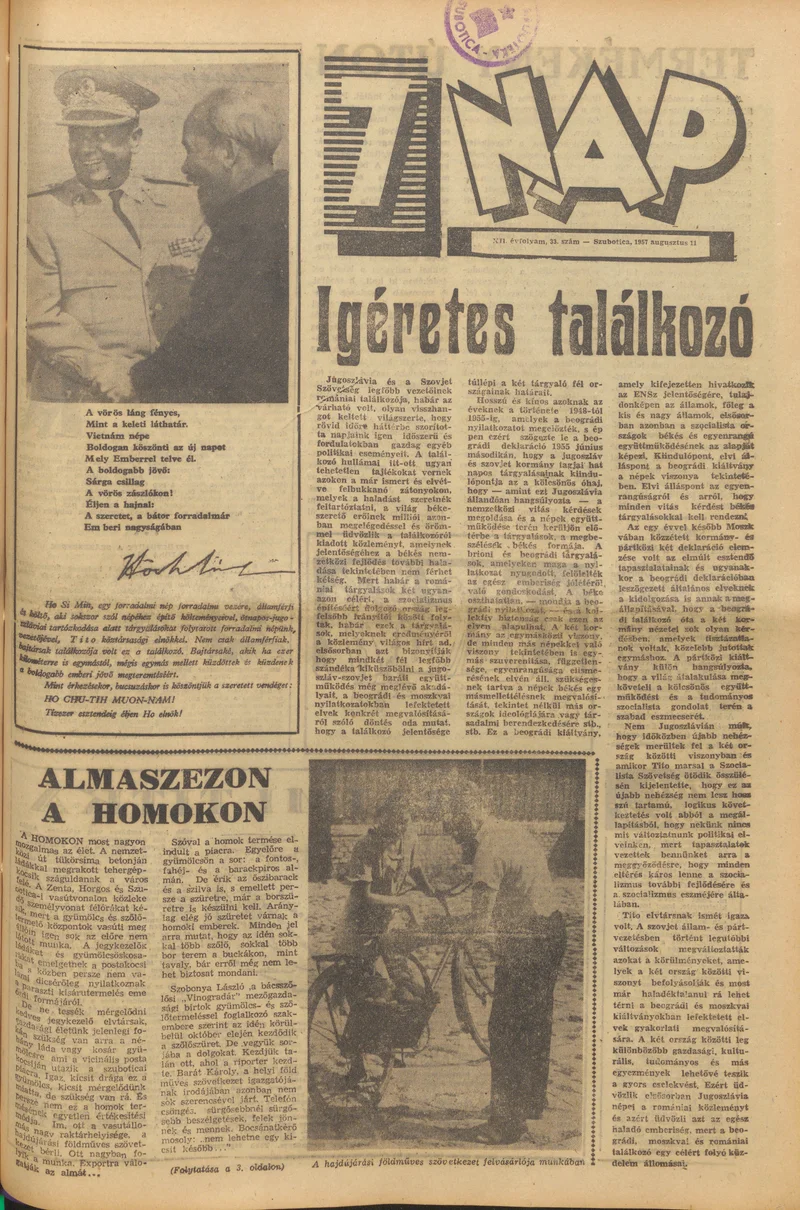 7 Nap, 12. évf. 1957. augusztus 11. 33. sz.