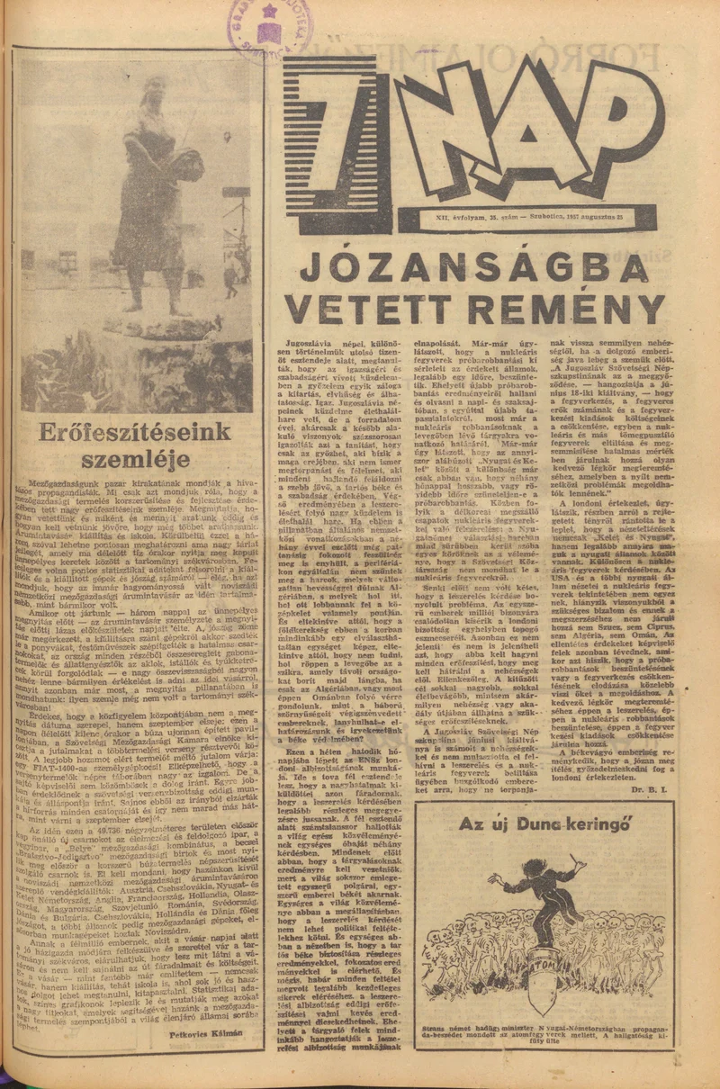 7 Nap, 12. évf. 1957. augusztus 25. 35. sz.