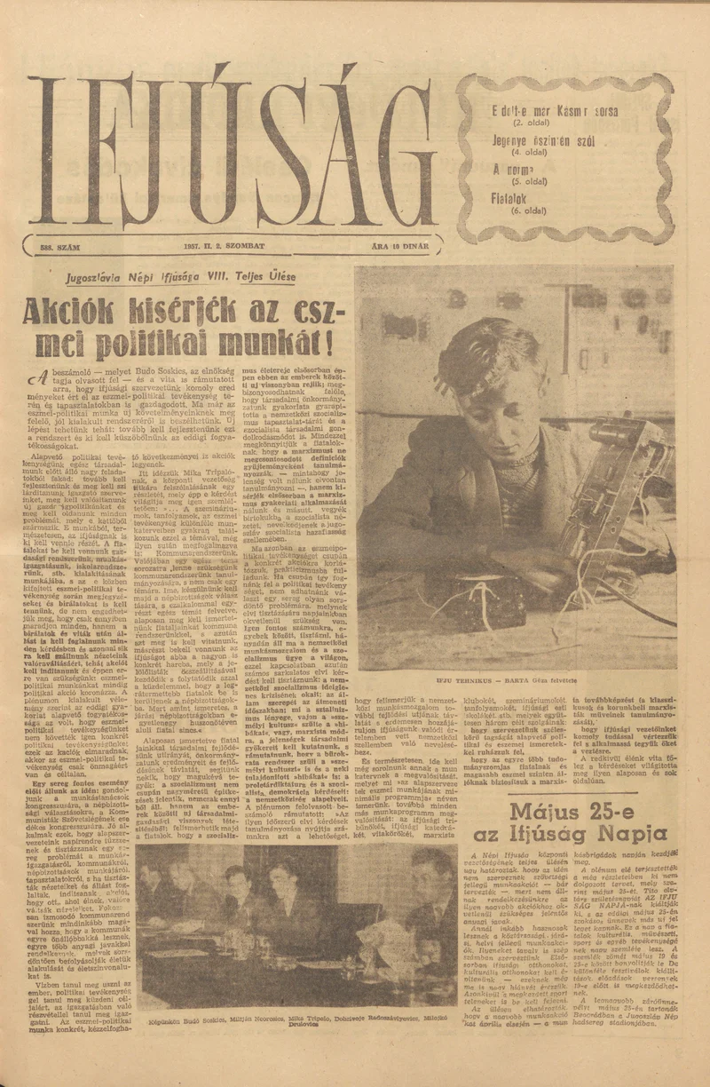 Ifjúság, 13. évf. 1957. február 2. 588. sz.