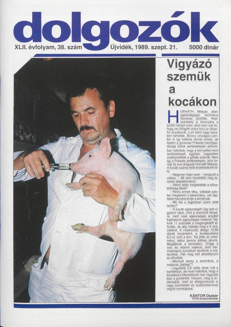 Dolgozók, 43. évf. 1989. szeptember 21. 38. sz.