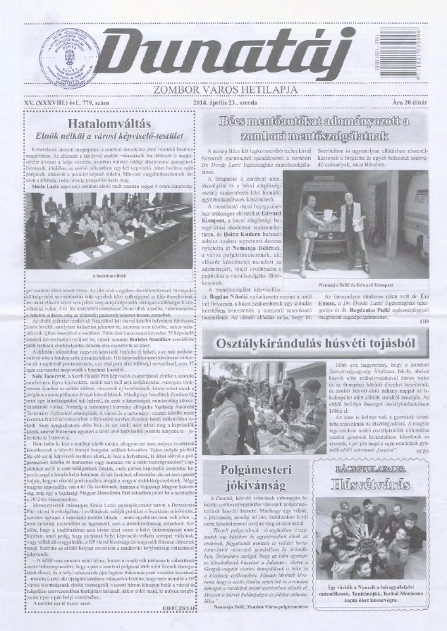 Dunatáj, 16. évf. 2014. április 23. 779. sz.