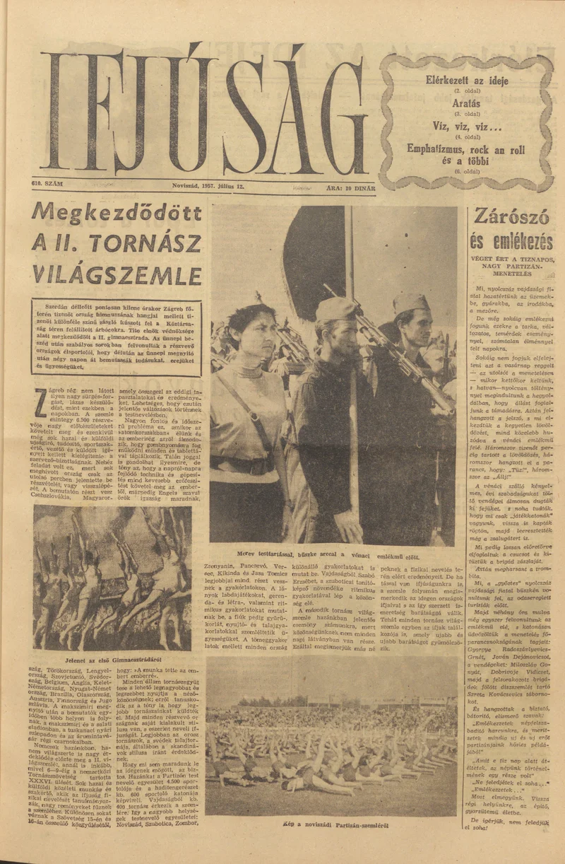 Ifjúság, 13. évf. 1957. július 12. 610. sz.
