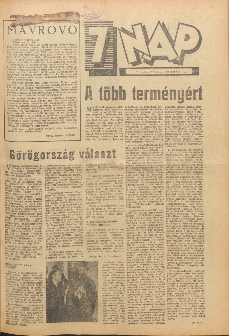 7 Nap, 11. évf. 1956. február 19. 8. sz.