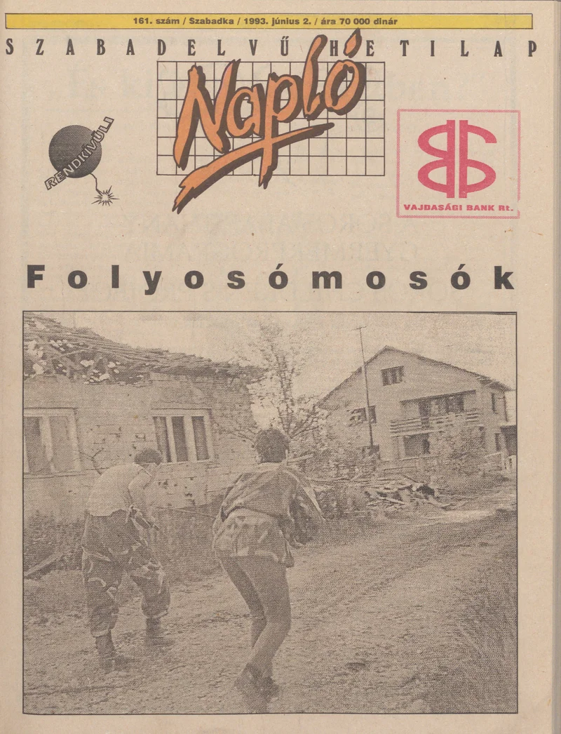 Napló - Szabadelvű hetilap, 4. évf. 1993. június 2. 161. sz.