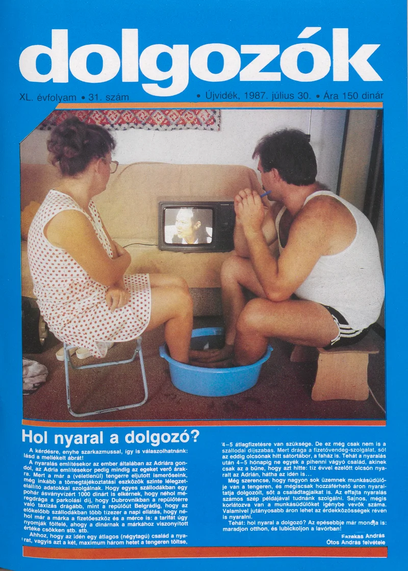 Dolgozók, 41. évf. 1987. július 30. 31. sz.