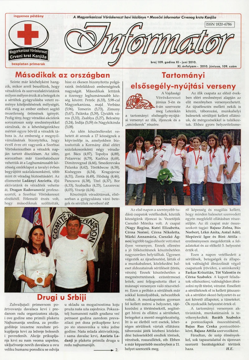 Informator, 11. évf. 2010. június 1. 109. sz.