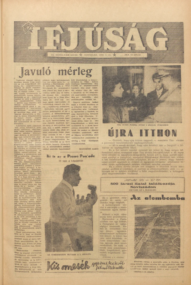 Ifjúság, 12. évf. 1956. január 14. 535. sz.