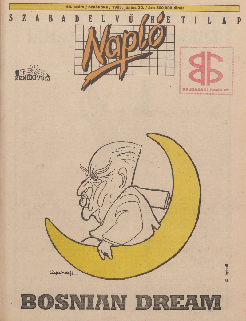Napló - Szabadelvű hetilap, 4. évf. 1993. június 30. 165. sz.