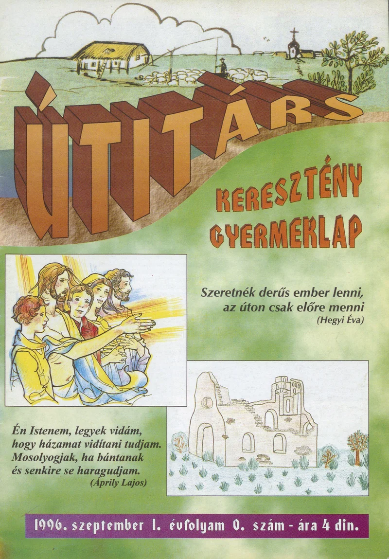 Útitárs, 1. évf. 1996. szeptember. 0. sz