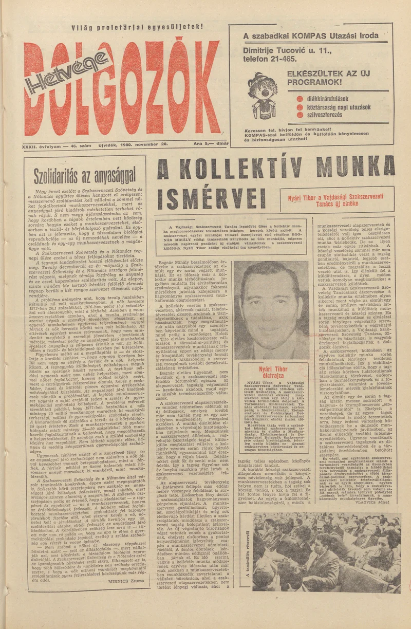 Dolgozók, 34. évf. 1980. november 20. 46. sz.