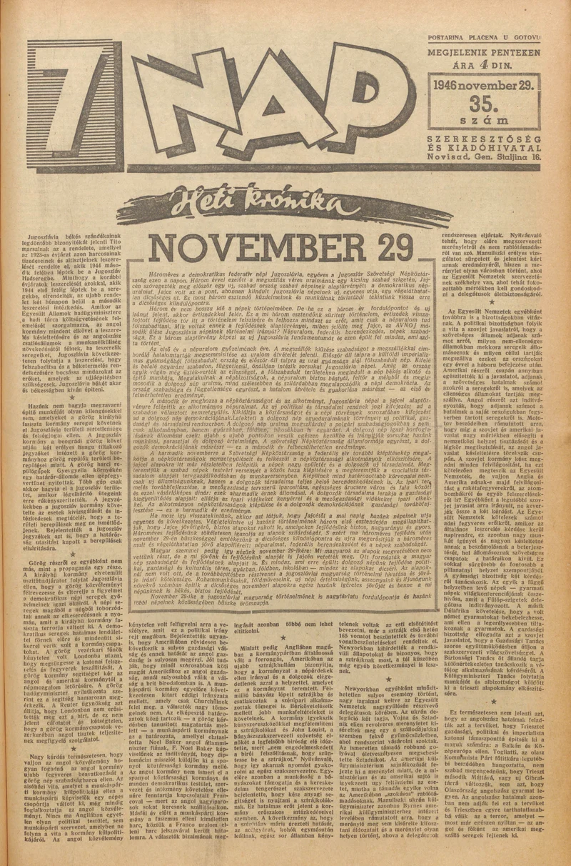 7 Nap, 1. évf. 1946. november 29. 35. sz. 1–10. oldal