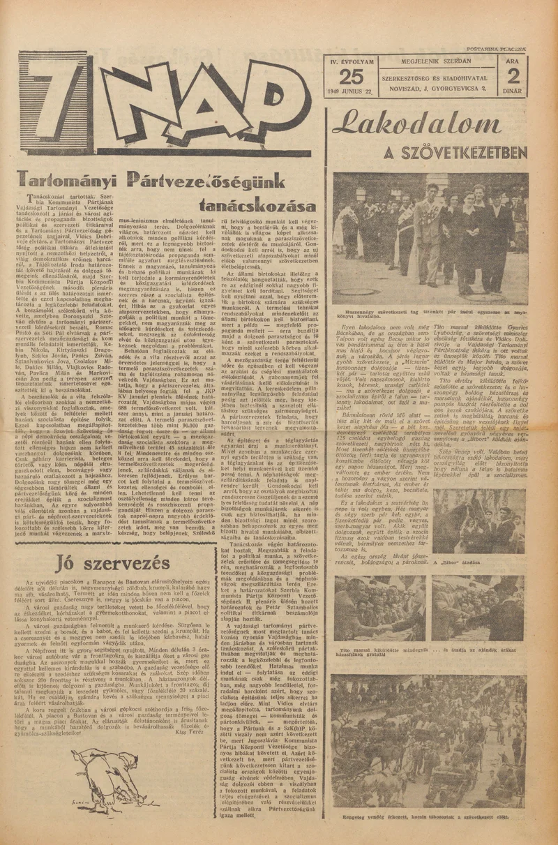 7 Nap, 4. évf. 1949. június 22. 25. sz. 1–4. oldal