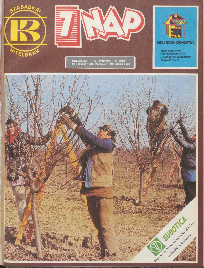 7 Nap melléklet, 10. évf. 1984. március 31. – április 6. 13. sz.