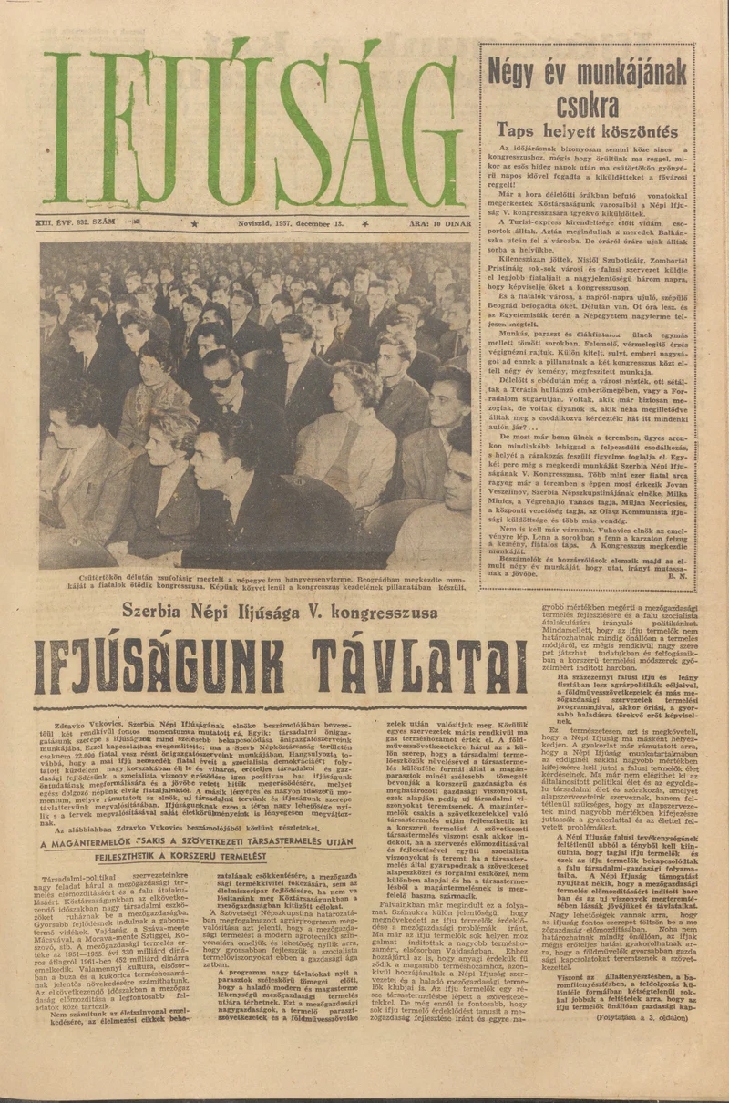 Ifjúság, 13. évf. 1957. december 13. 632. sz.