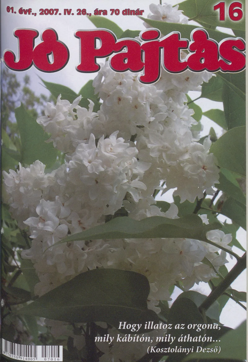 Jó Pajtás, 61. évf. 2007. április 26. 16. sz.