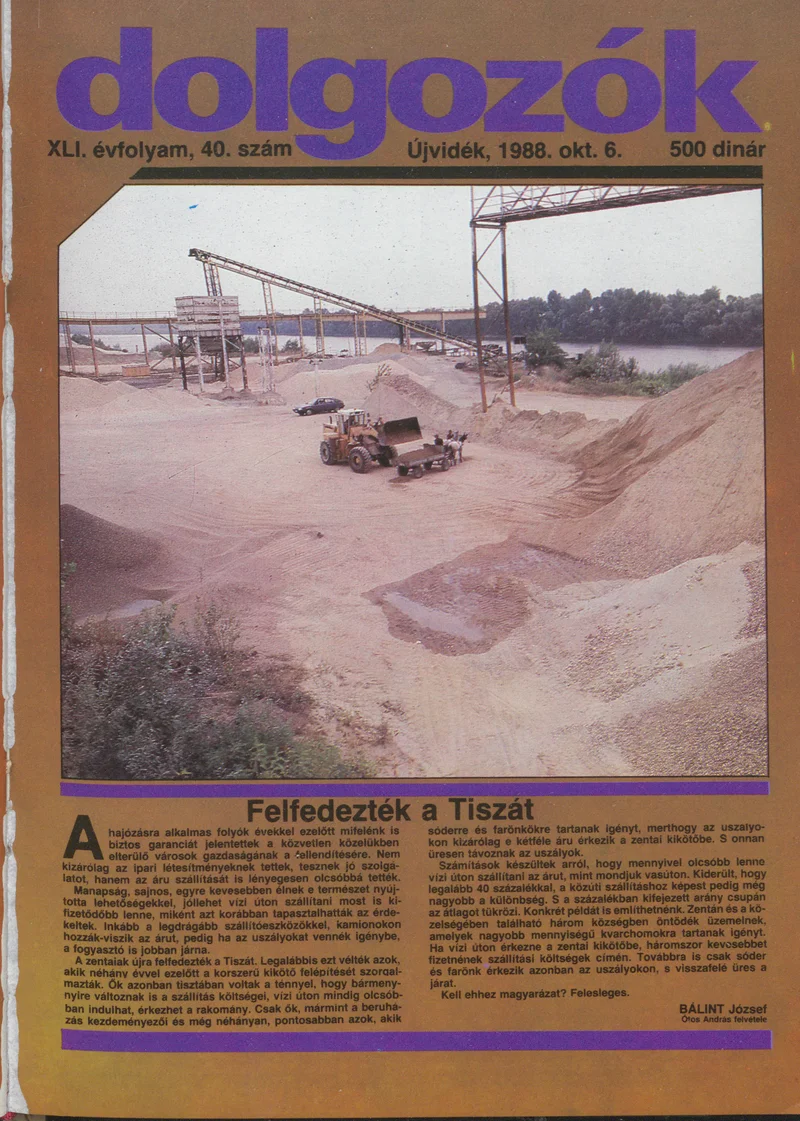 Dolgozók, 42. évf. 1988. október 6. 40. sz.
