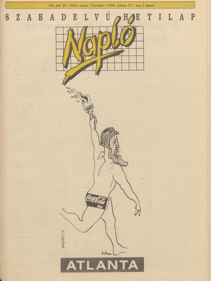 Napló - Szabadelvű hetilap, 7. évf. 1996. július 17. 324. sz.