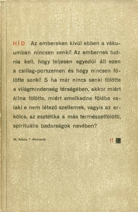 Híd, 29. évf. 1965. november. 11. sz. 1317–1478. oldal