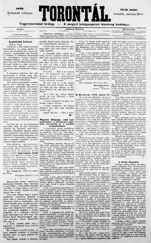 Torontál, 8. évf. 1879. március 20. 12. sz.