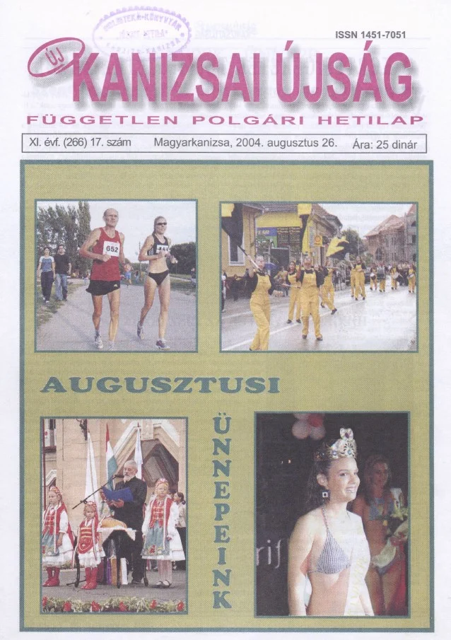 Új Kanizsai Újság, 11. évf. 2004. augusztus 26. 17. sz.