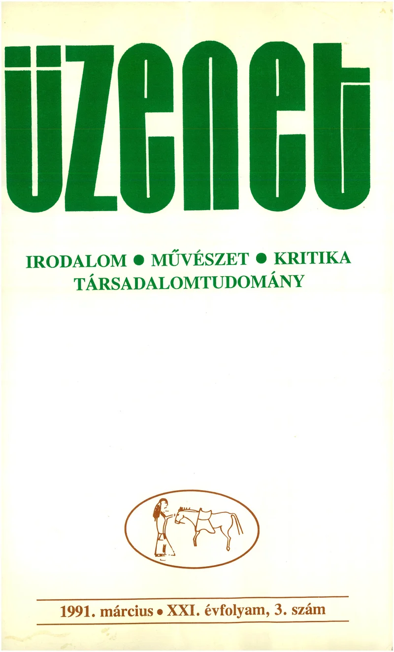 Üzenet, 21. évf. 1991. március. 3. sz. 181–276. oldal