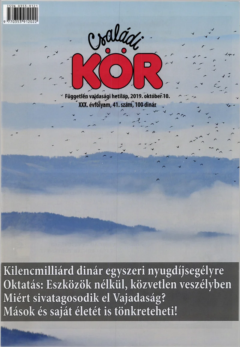 Családi Kör, 30. évf. 2019. október 10. 41. sz.