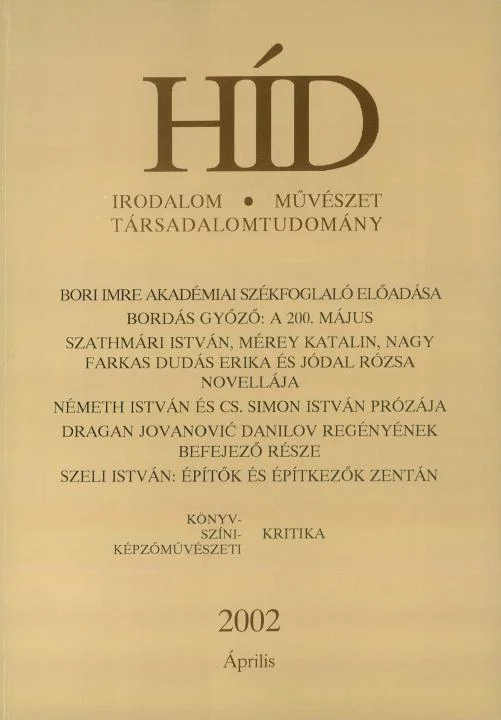 Híd, 66. évf. 2002. április. 4. sz. 433–568. oldal