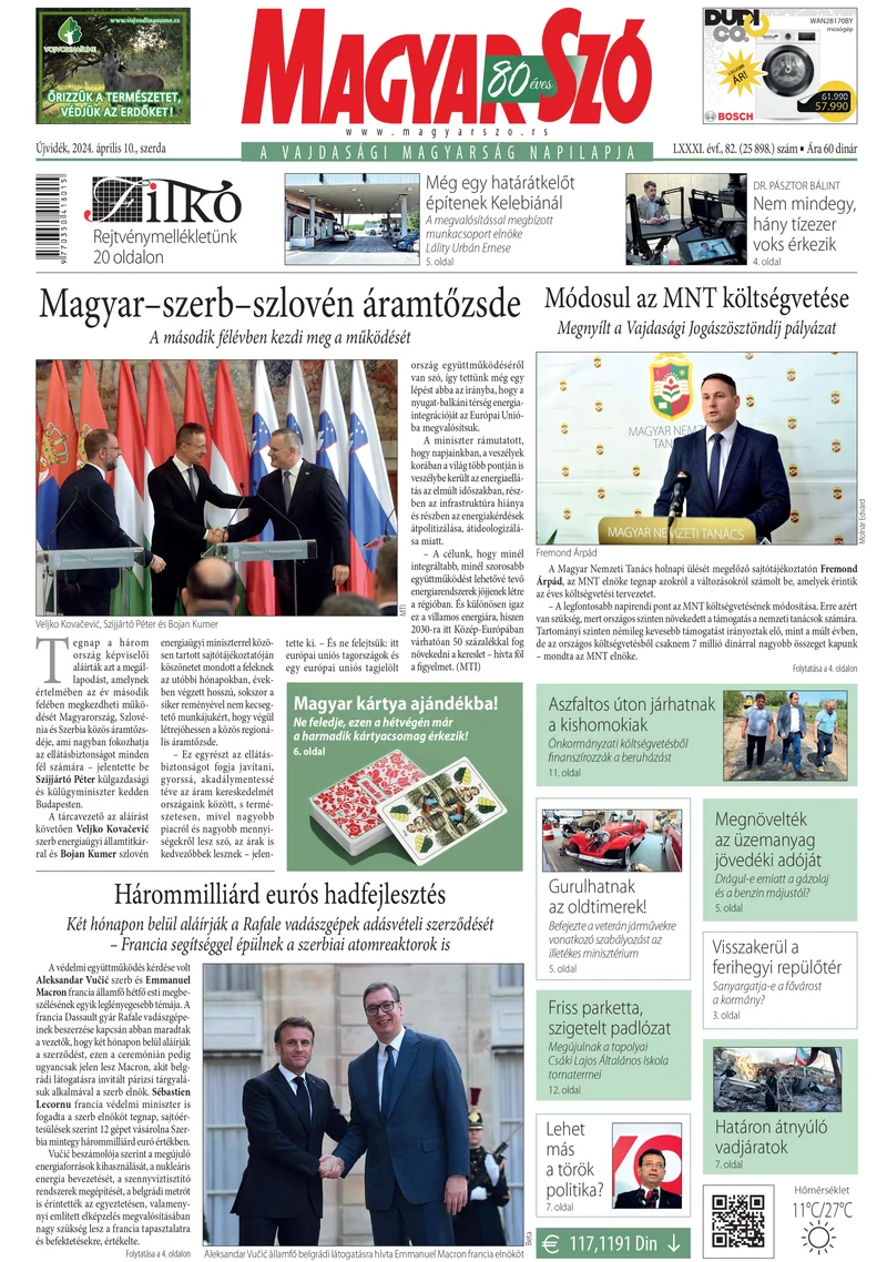 Magyar Szó, 81. évf. 2024. április 10. 82. sz. 1–16. oldal