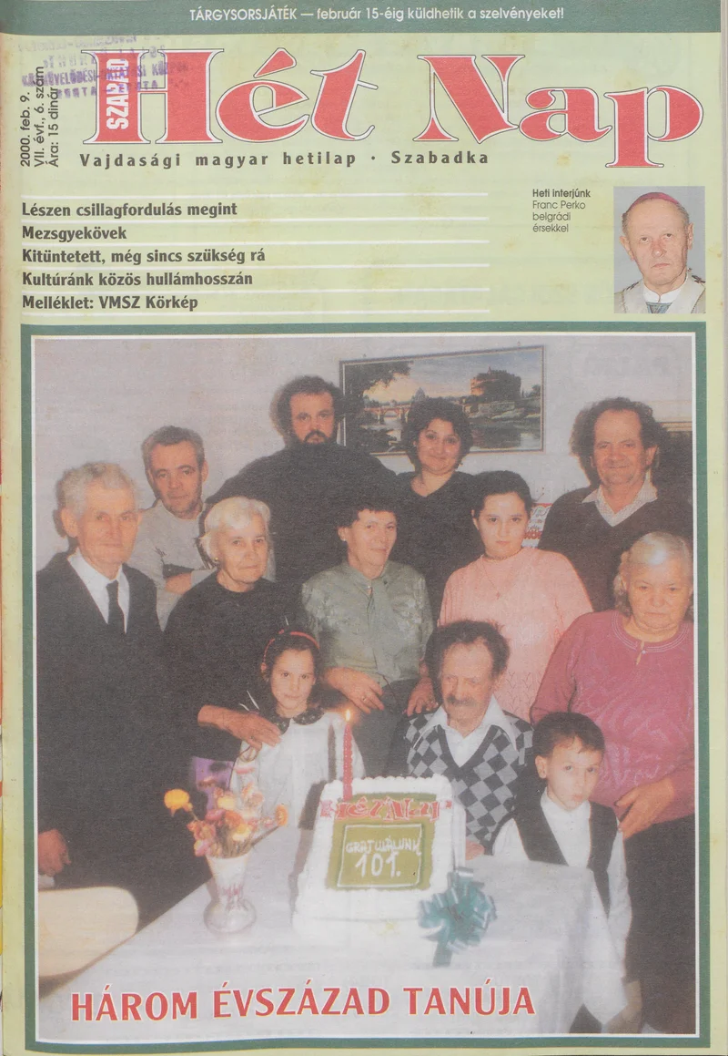 Szabad Hét Nap, 7. évf. 2000. február 9. 6. sz.