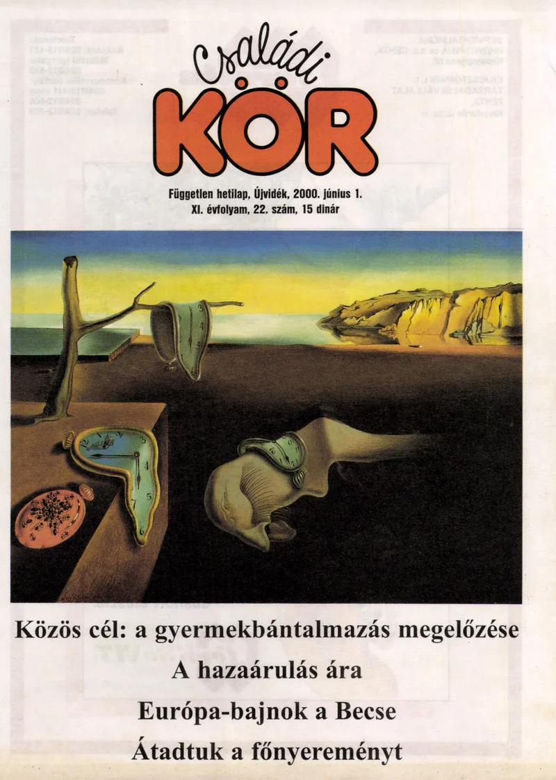 Családi Kör, 11. évf. 2000. június 1. 22. sz.