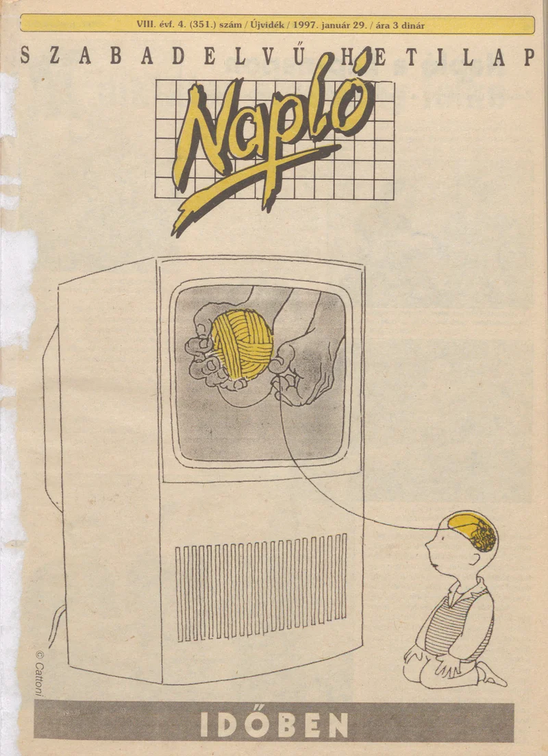 Napló - Szabadelvű hetilap, 8. évf. 1997. január 29. 351. sz.