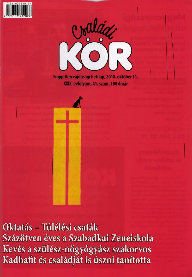 Családi Kör, 29. évf. 2018. október 11. 41. sz.