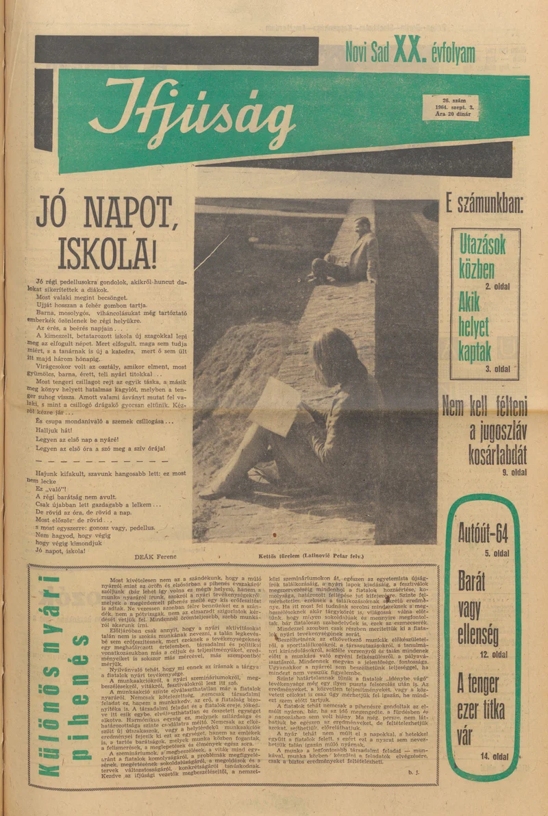 Ifjúság, 20. évf. 1964. szeptember 3. 26. sz.