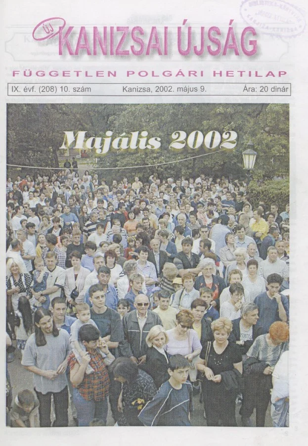 Új Kanizsai Újság, 9. évf. 2002. május 9. 10. sz.