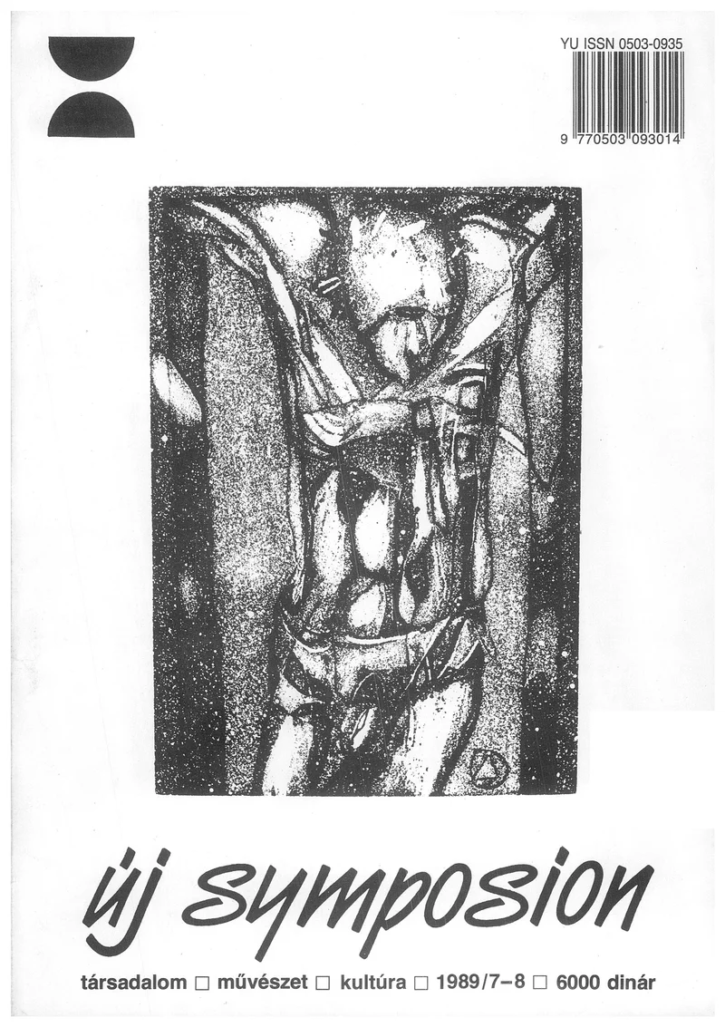 Új Symposion, 25. évf. 1989. július – augusztus. 283–284. sz. 1–80. oldal