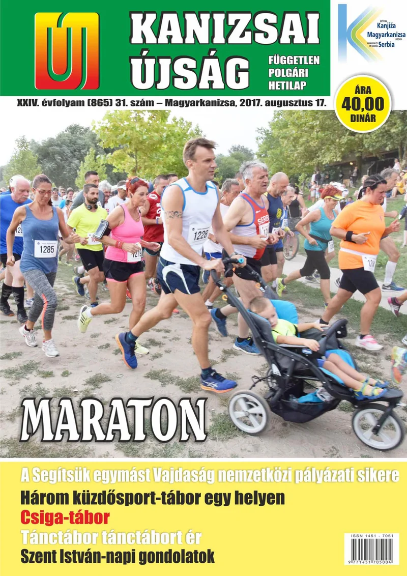 Új Kanizsai Újság, 24. évf. 2017. augusztus 17. 31. sz.