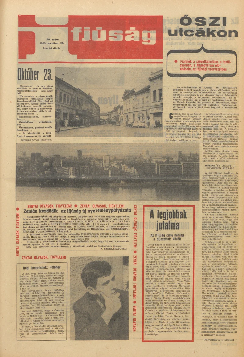 Ifjúság, 21. évf. 1965. október 21. 29. sz.