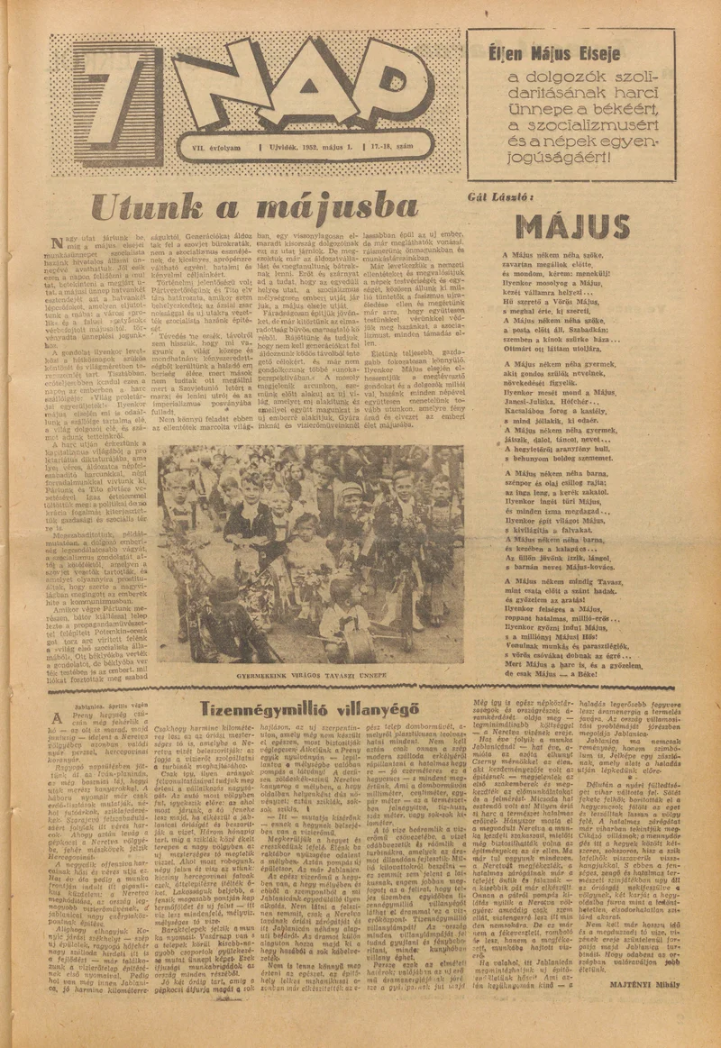 7 Nap, 7. évf. 1952. május 1. 17–18. sz. 1–14. oldal